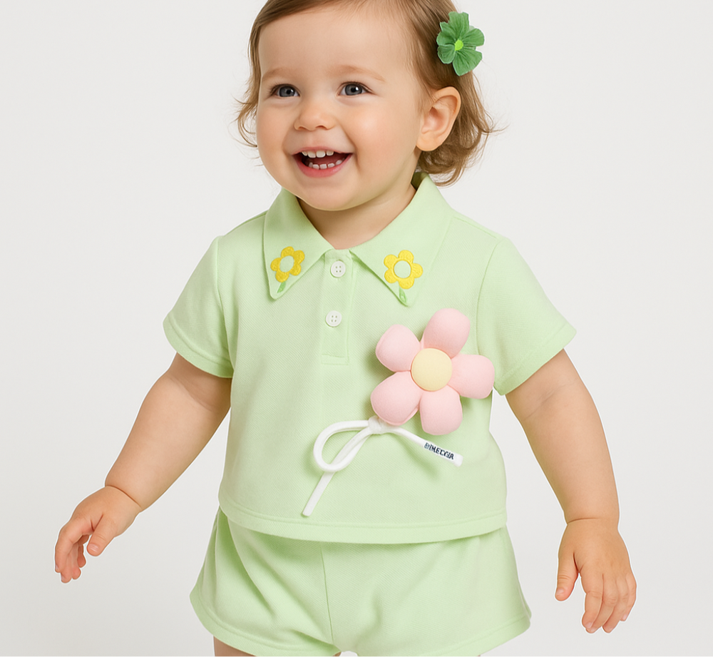 FloraLune Sommer-Set für Mädchen – Leicht & Stilvoll | Größe 1–4 Jahre