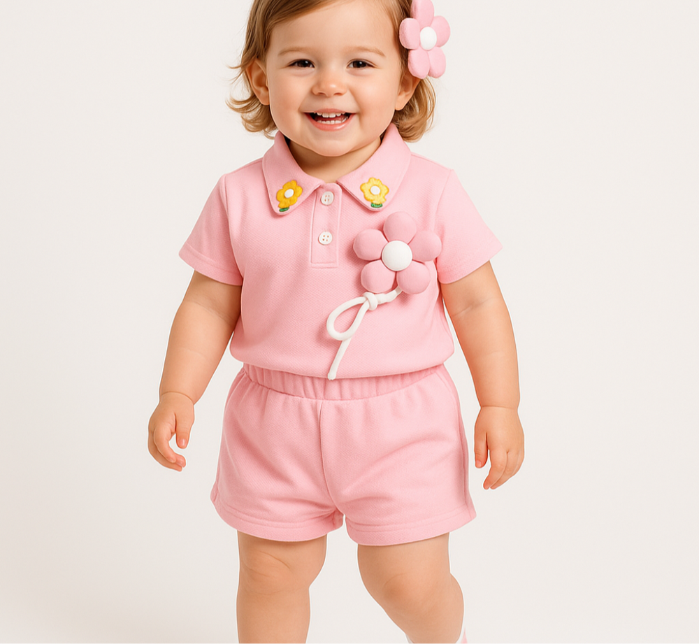 FloraLune Sommer-Set für Mädchen – Leicht & Stilvoll | Größe 1–4 Jahre