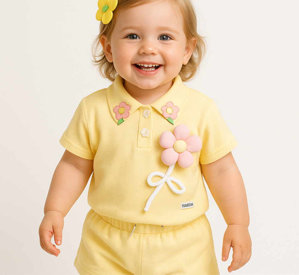 FloraLune Sommer-Set für Mädchen – Leicht & Stilvoll | Größe 1–4 Jahre