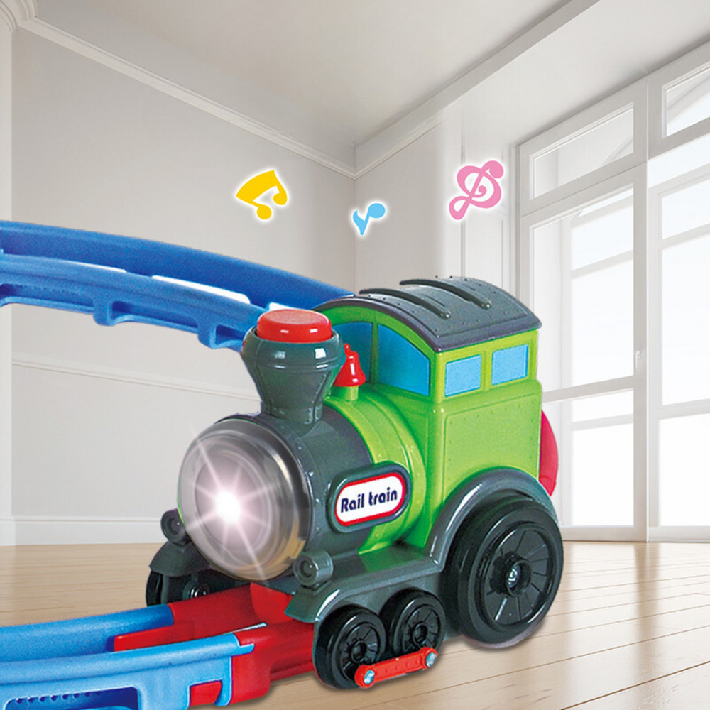 Flexibles Kinder-Eisenbahnset – Selbst Bauen, Mit Licht & Sound | LumoRail Zugset