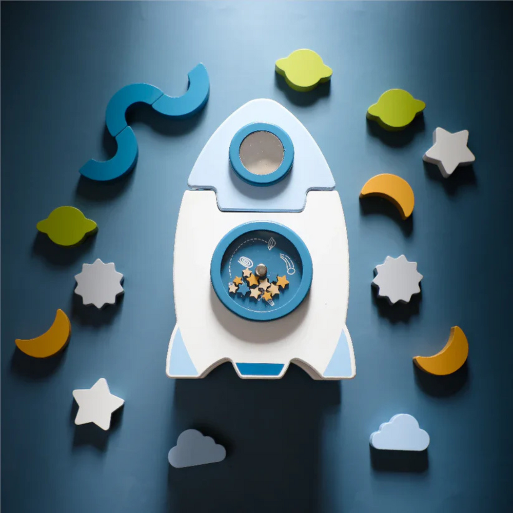 Pädagogisches Holz-Raum-Bauspiel | SpaceBuild Kreatives & Montessori Spielzeug