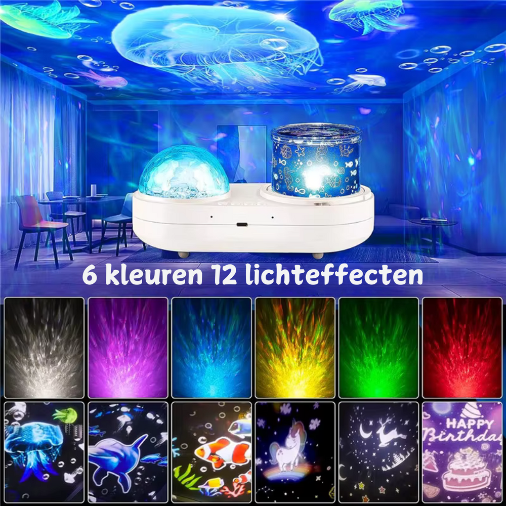 Sternenhimmel-Projektor für Kinder & Erwachsene – LED-Nachtlampe mit Ozeanlicht & Timer