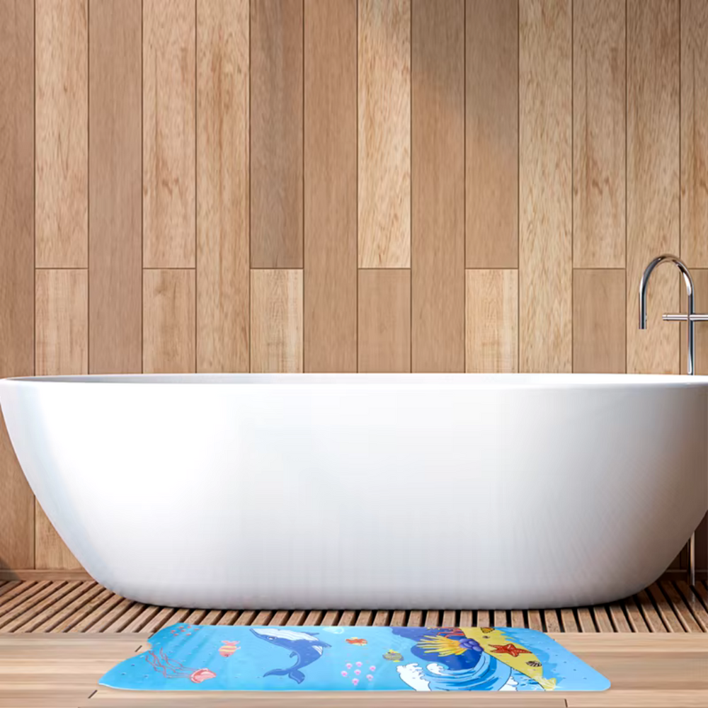 Antirutsch Meerjungfrau Badmatte für Kinder – Sicher & Spaß beim Baden | AquaKind