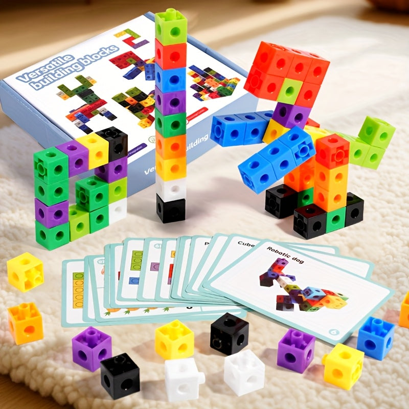 Lehrreiches Lernbausteine-Set – Bauklötze zum Zählen & Kreativem Spielen