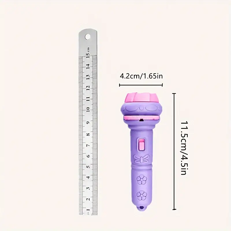 Geschichtenprojektor Taschenlampe für Kinder – 32 Dias | Lehrreiches & Magisches Einschlafspielzeug