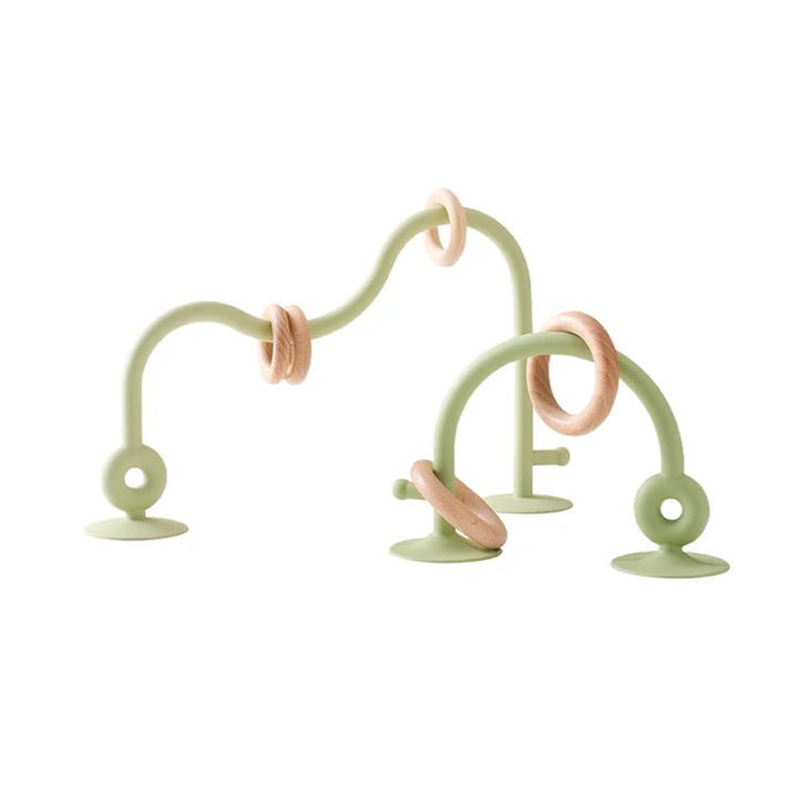 Stacky Fun Silikon Ring Tischspiel – Pädagogisches Spielzeug für Babys und Kleinkinder