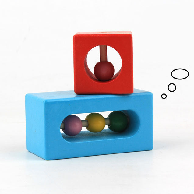 Holz-Stapelbausteine für Baby & Kleinkind – Pädagogisches Spielzeug für kreatives Bauen ab 1 Jahr