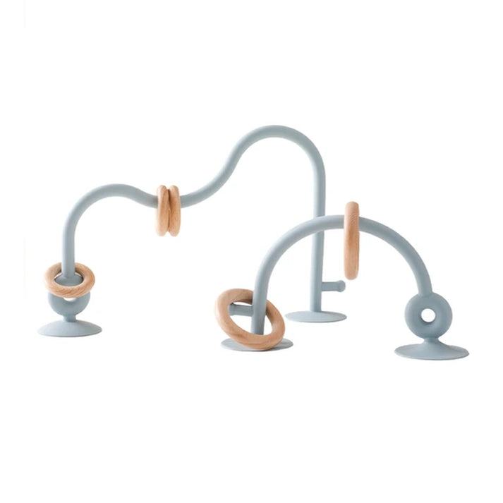 Stacky Fun Silikon Ring Tischspiel – Pädagogisches Spielzeug für Babys und Kleinkinder