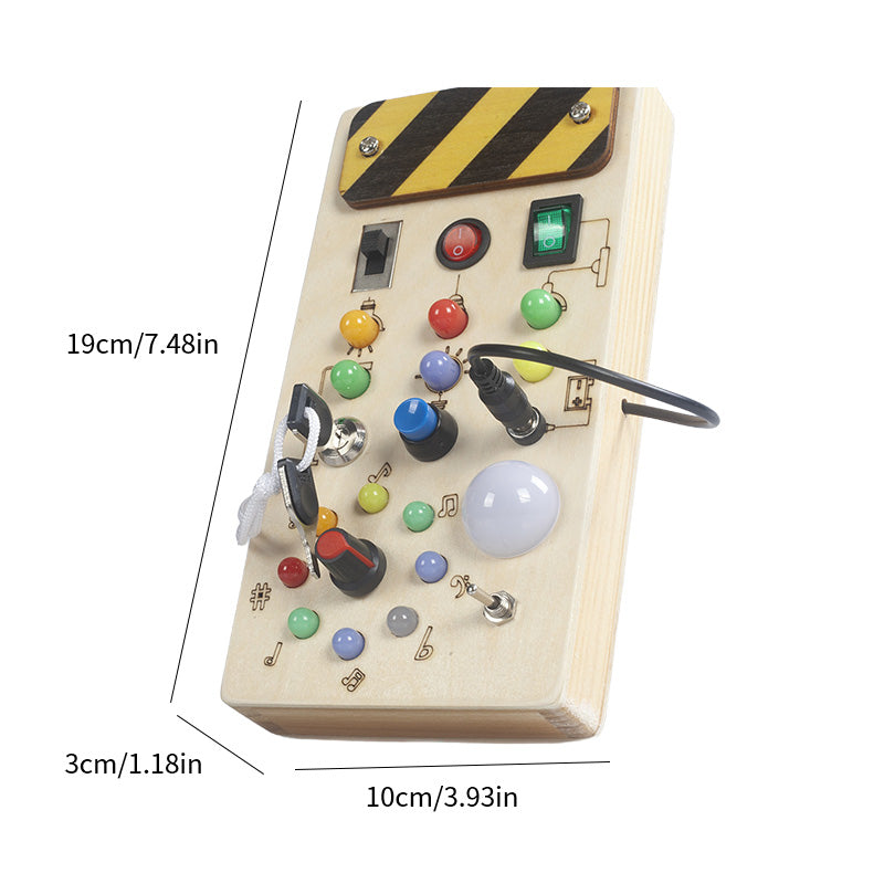 Interaktives Holzspielpanel für Kleinkinder – Pädagogisch & Sicher Entdecken
