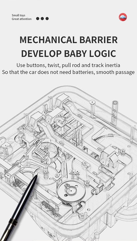 Spielset mit Autos - TurboCity Abenteuerbahn, Interaktiv, Ohne Batterien, Inklusive 4 Fahrzeuge & Hubschrauber, Pädagogisch, 3+ Jahre