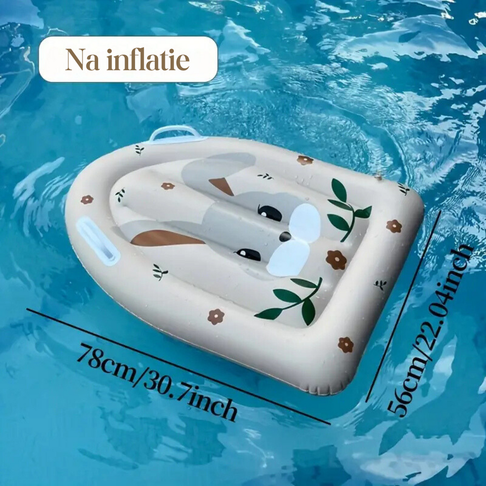 Kinder Surfboard Aufblasbar mit Griffen | Cartoon Schwimmbrett für Strand & Pool – SplashJoy