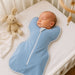 Pucksack mit Arms-up-Position – Zwei-Wege-Reißverschluss, dehnbare Baumwolle | Babyschlafsack