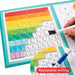 Magnetisches Bruchrechenbuch mit 102 Magneten – runde und rechteckige Brüche, Stift | Lernbuch Mathe