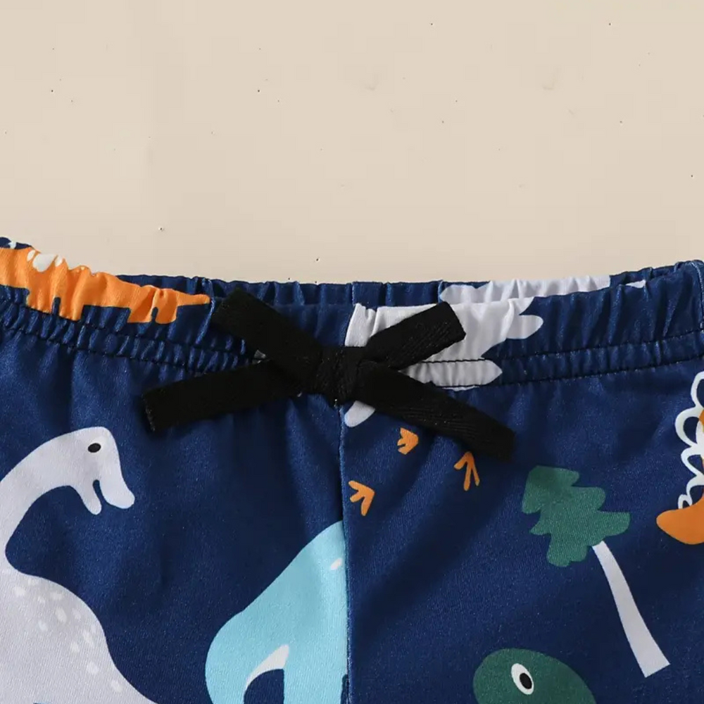 Set aus 3 Fröhlichen Jungen Badehosen – Schnell trocknend & bequem für Strand und Schwimmbad 0-3 Jahre
