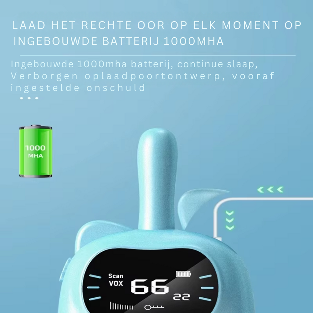 Wiederaufladbare Walkie-Talkies für Kinder – Reichweite 3 km | Spielen & Entdecken Gemeinsam