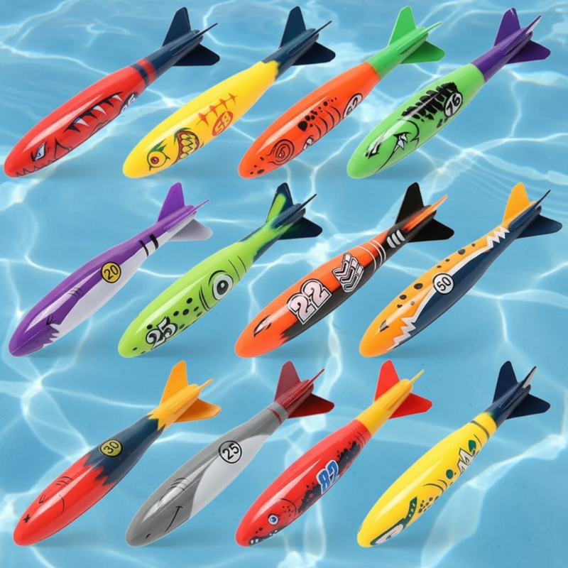 Tauchset für den Pool – Buntes Tauchspielzeug für Schwimm- & Tauchspaß