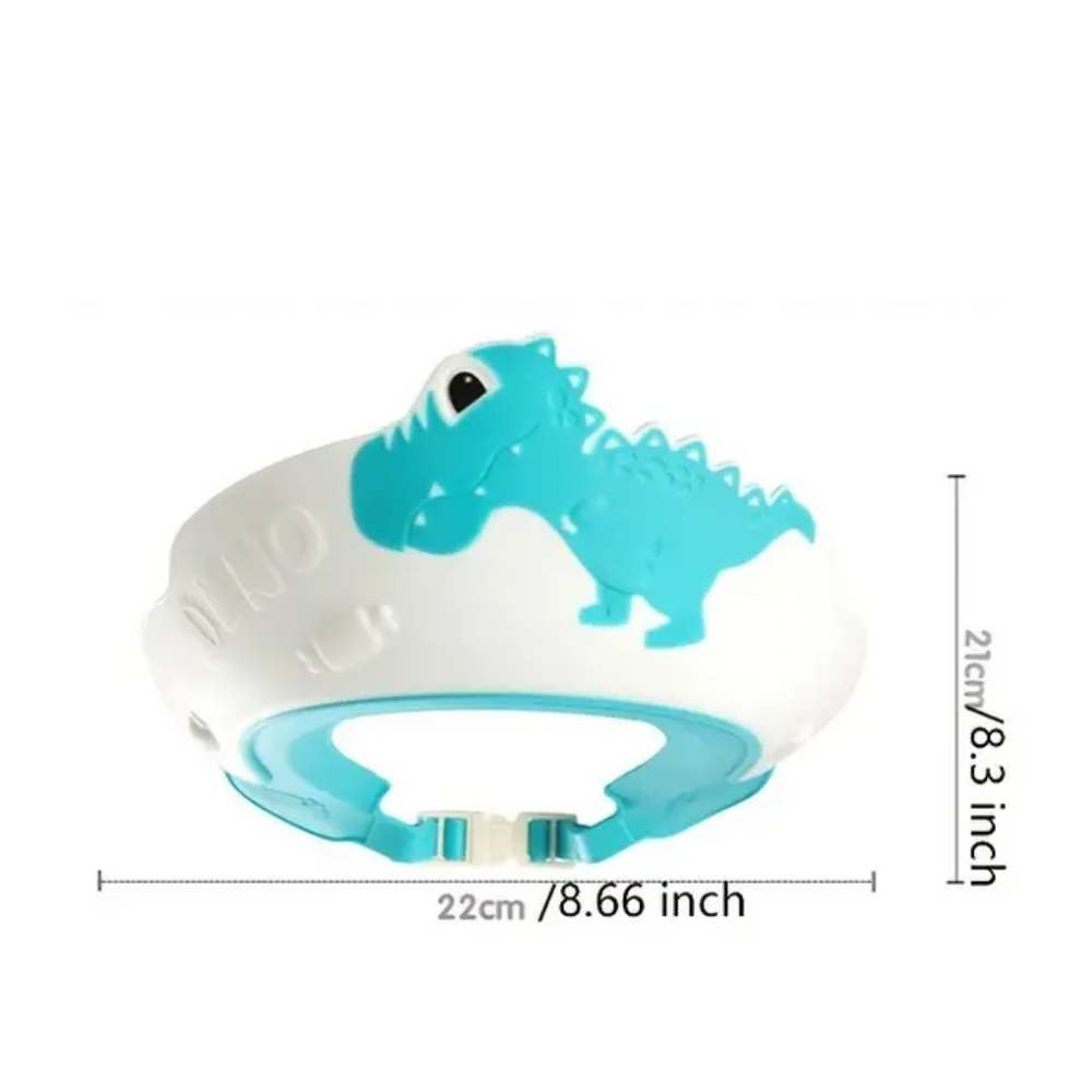 DinoSplash Baby-Bademütze – Schutz vor Shampoo und Wasser für Babys und Kleinkinder