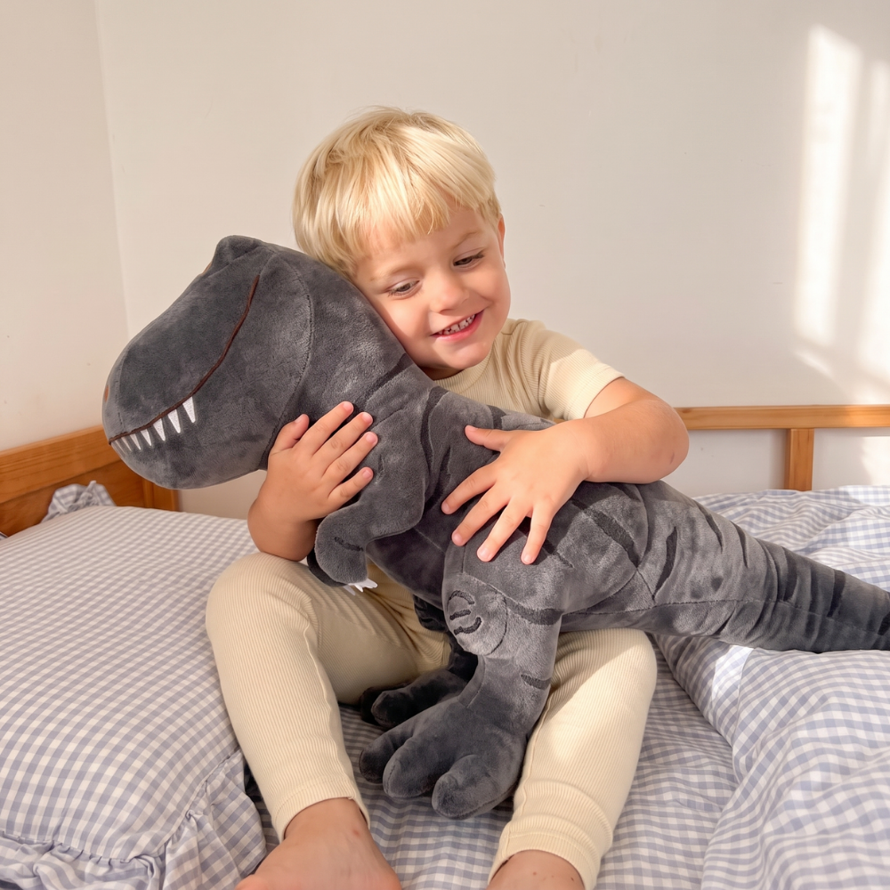 T-Rex Kuscheltier aus weichem Plüsch – gut gefüllt, knautschbar, abwischbar | Dino Plüschtier