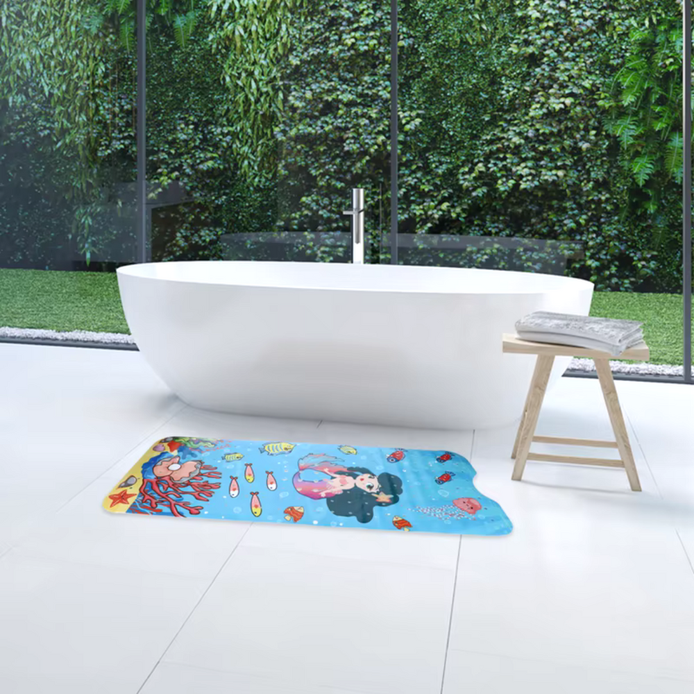 Antirutsch Meerjungfrau Badmatte für Kinder – Sicher & Spaß beim Baden | AquaKind