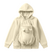 Tragejacke 2-in-1 für Mama und Baby – weiches Fleece, Kapuze, Reißverschluss | Babytrage-Hoodie