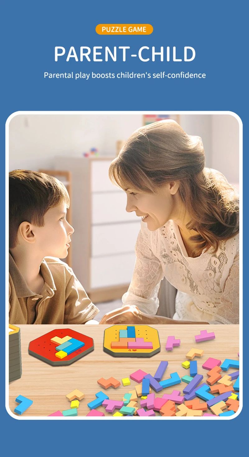 Logische Blöcke Geometrisches Puzzle – Lernspielzeug für Kinder
