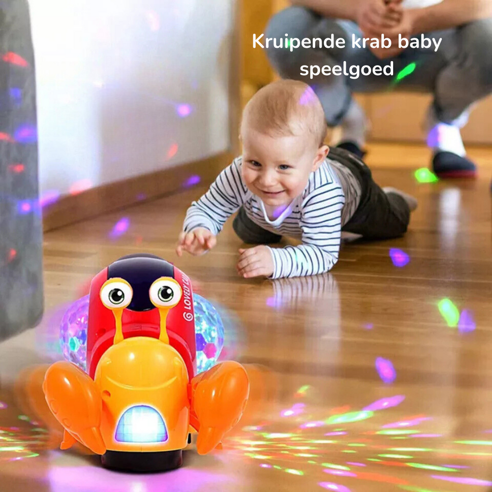 Interaktive Musikalische Schnecke für Babys | CrawlBuddy Krabbeltrainer & LED-Spielzeug