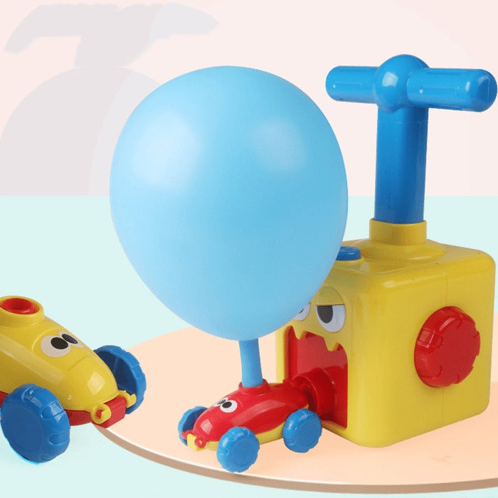 TurboPop Luftgepumpter Spielzeugwagen – Pädagogisch & Schnell für Kinder ab 2 Jahren
