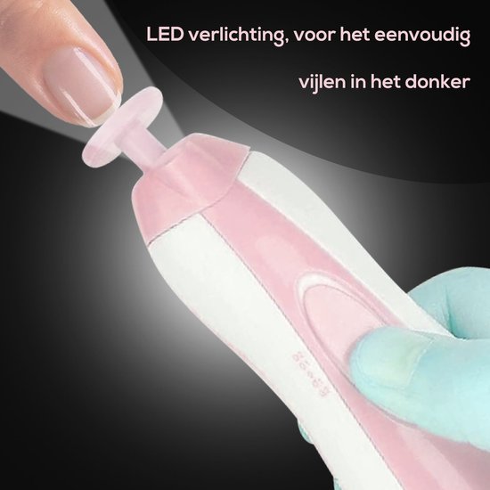 SafeCare Baby Nagelfeilen-Set – Elektrisch, Sicher und Geräuschlos für Babys