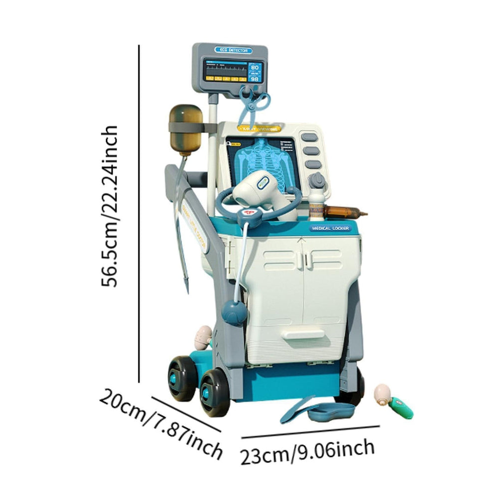 MediBuddy Doktorwagen für Kinder – Komplettes medizinisches Spielset mit Licht & Ton | TinyTrek