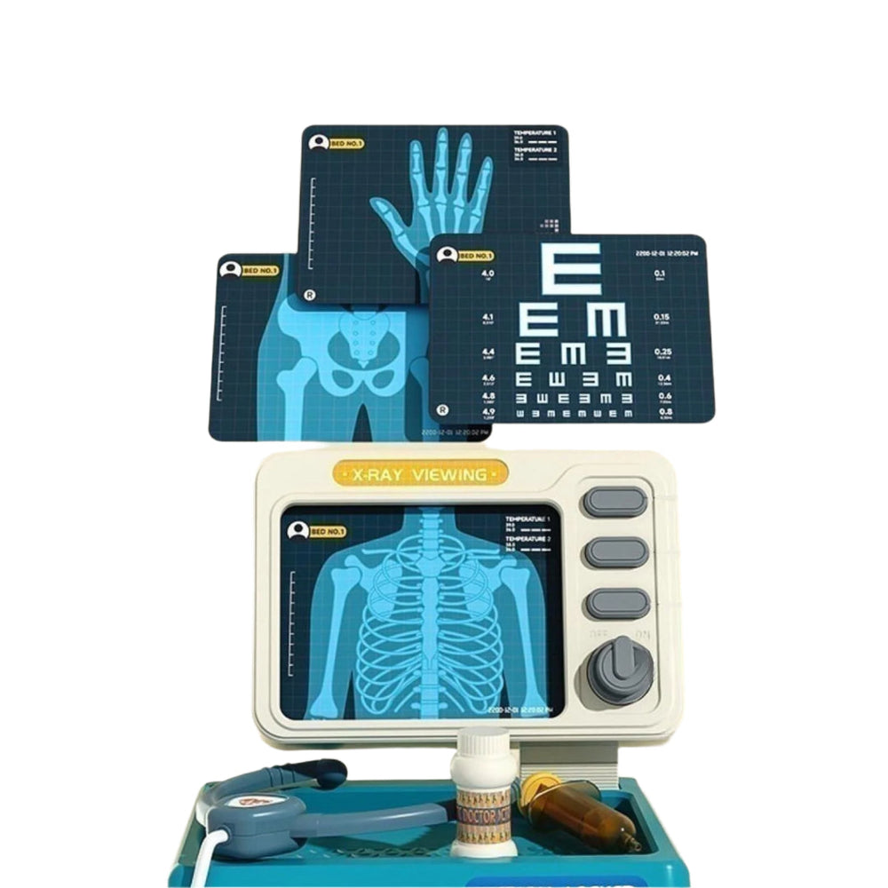 MediBuddy Doktorwagen für Kinder – Komplettes medizinisches Spielset mit Licht & Ton | TinyTrek