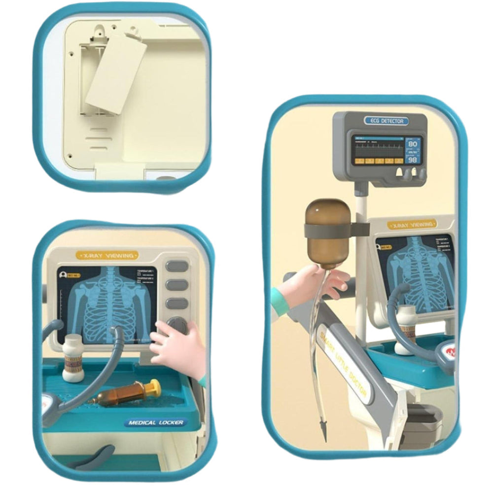 MediBuddy Doktorwagen für Kinder – Komplettes medizinisches Spielset mit Licht & Ton | TinyTrek