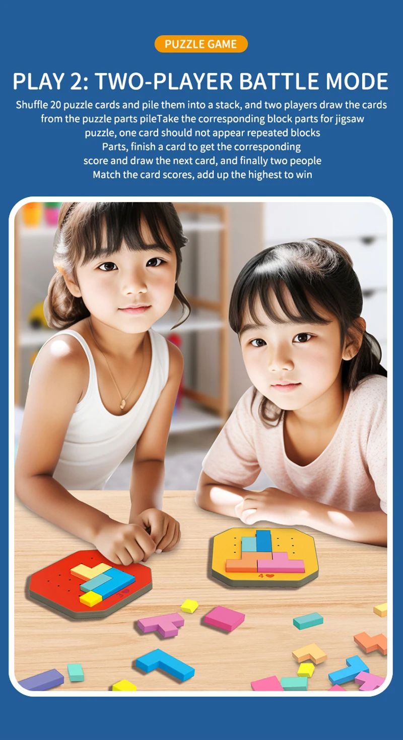 Logische Blöcke Geometrisches Puzzle – Lernspielzeug für Kinder