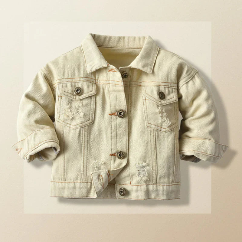 Candy Color Jeansjacke Kinder – Leichte Denimjacke | 6Mon-7J.