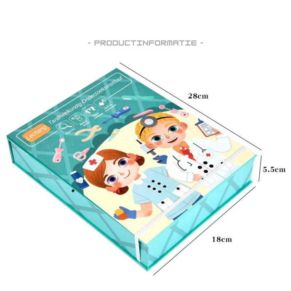 Dr. Dentist Spielset – Pädagogisches Rollenspiel für Kinder mit Zahnarztinstrumenten