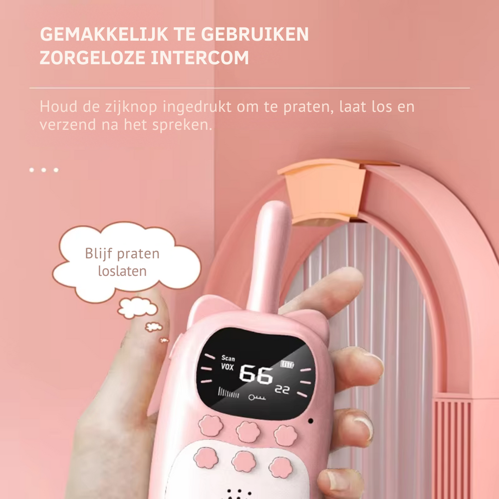 Wiederaufladbare Walkie-Talkies für Kinder – Reichweite 3 km | Spielen & Entdecken Gemeinsam