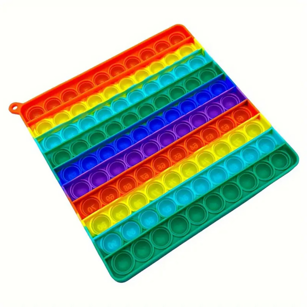 CijferPop 100 – Pädagogisches Regenbogen-Pop-Spielzeug für Kleinkinder | Spielerisch Zählen & Rechnen Lernen