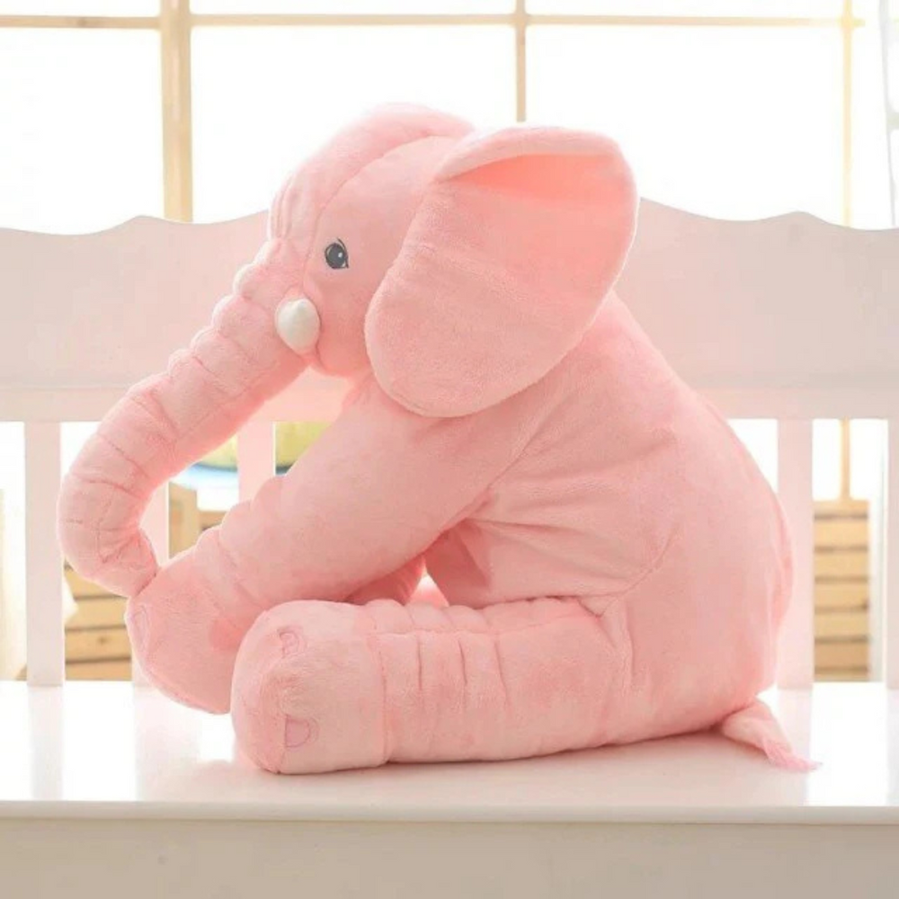 Plüschelefant Kuschelkissen – extra weich, atmungsaktiver Stoff, ab 0 Monaten | Kuscheltier Baby