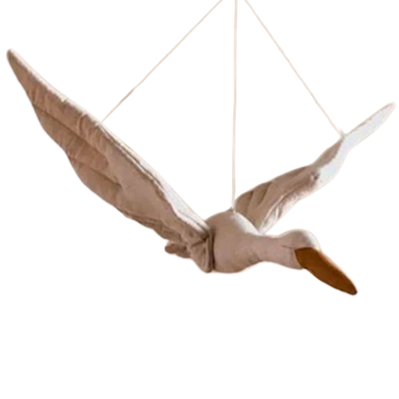 Elegante Hängende Schwan-Babykamerdekoration – Beruhigende Dekoration für Wiege oder Kommode