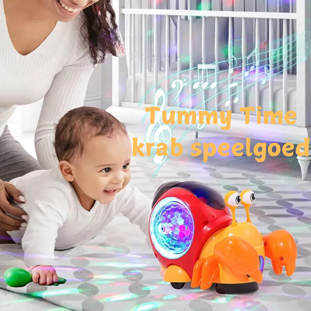 Interaktive Musikalische Schnecke für Babys | CrawlBuddy Krabbeltrainer & LED-Spielzeug