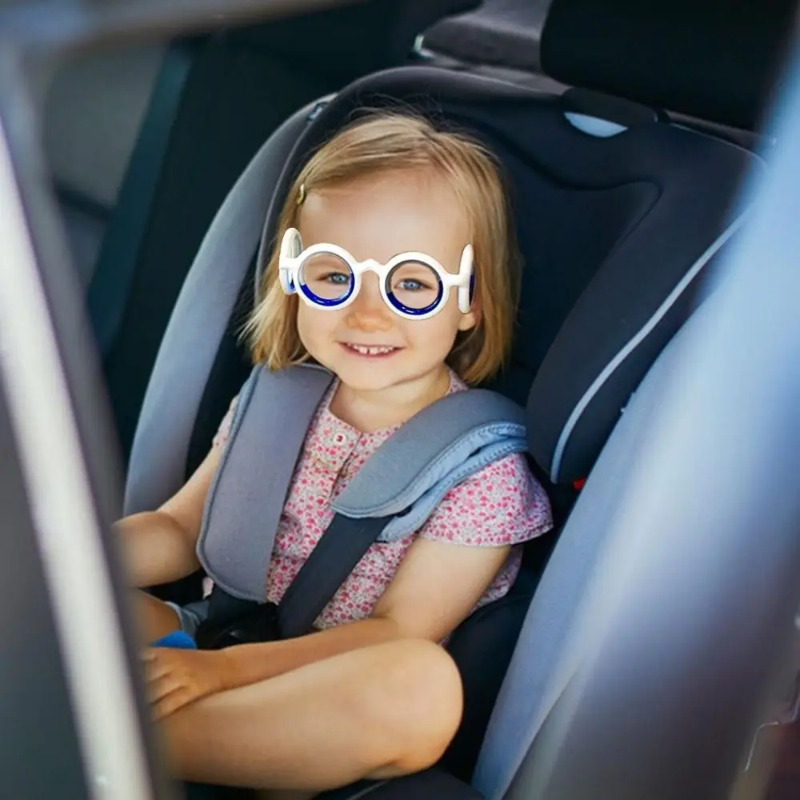 Anti-Übelkeits-Reisebrille für Kinder – Linsenloses Design für unterwegs