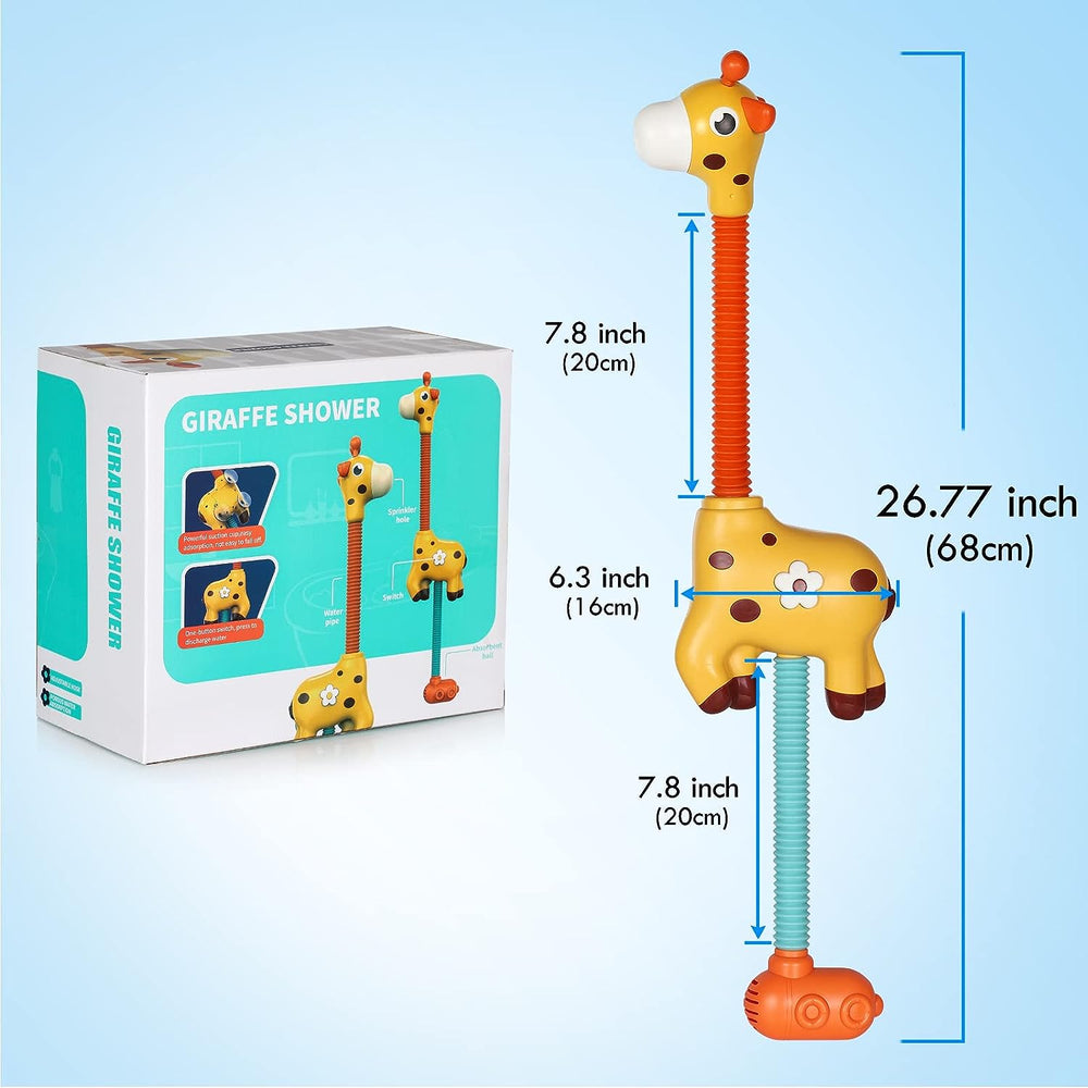 Giraffe Splash™ Wasserbrunnen für Kleinkinder – Pädagogisches Badespielzeug ohne Batterien