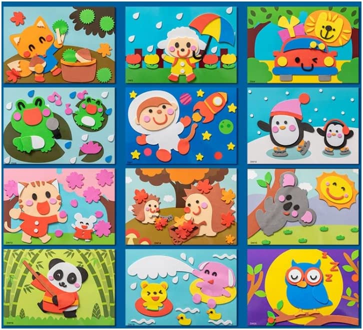3D Sticker Puzzles für Kinder – Kreatives und Pädagogisches Spiel aus Sicherem Schaumstoff