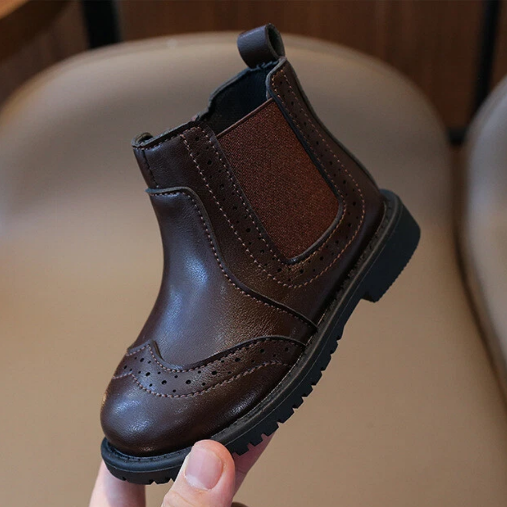 Kinderstiefel mit Reißverschluss – gepolsterte Innensohle, flexible Gummisohle | Stiefeletten