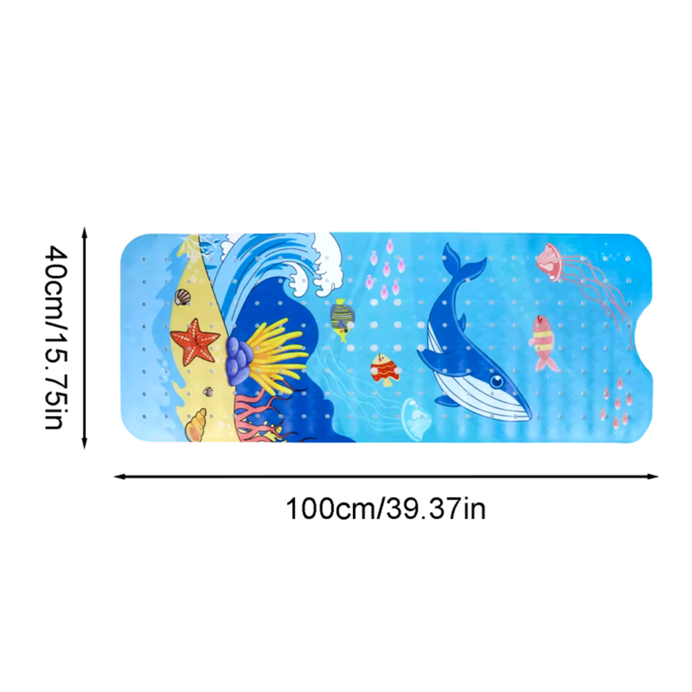 Antirutsch Meerjungfrau Badmatte für Kinder – Sicher & Spaß beim Baden | AquaKind