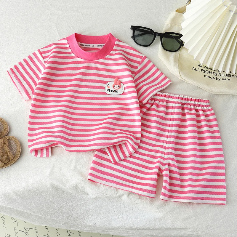 Gestreiftes 2-Teiliges Kinder-Outfit – Trendiges Set für Jungen & Mädchen
