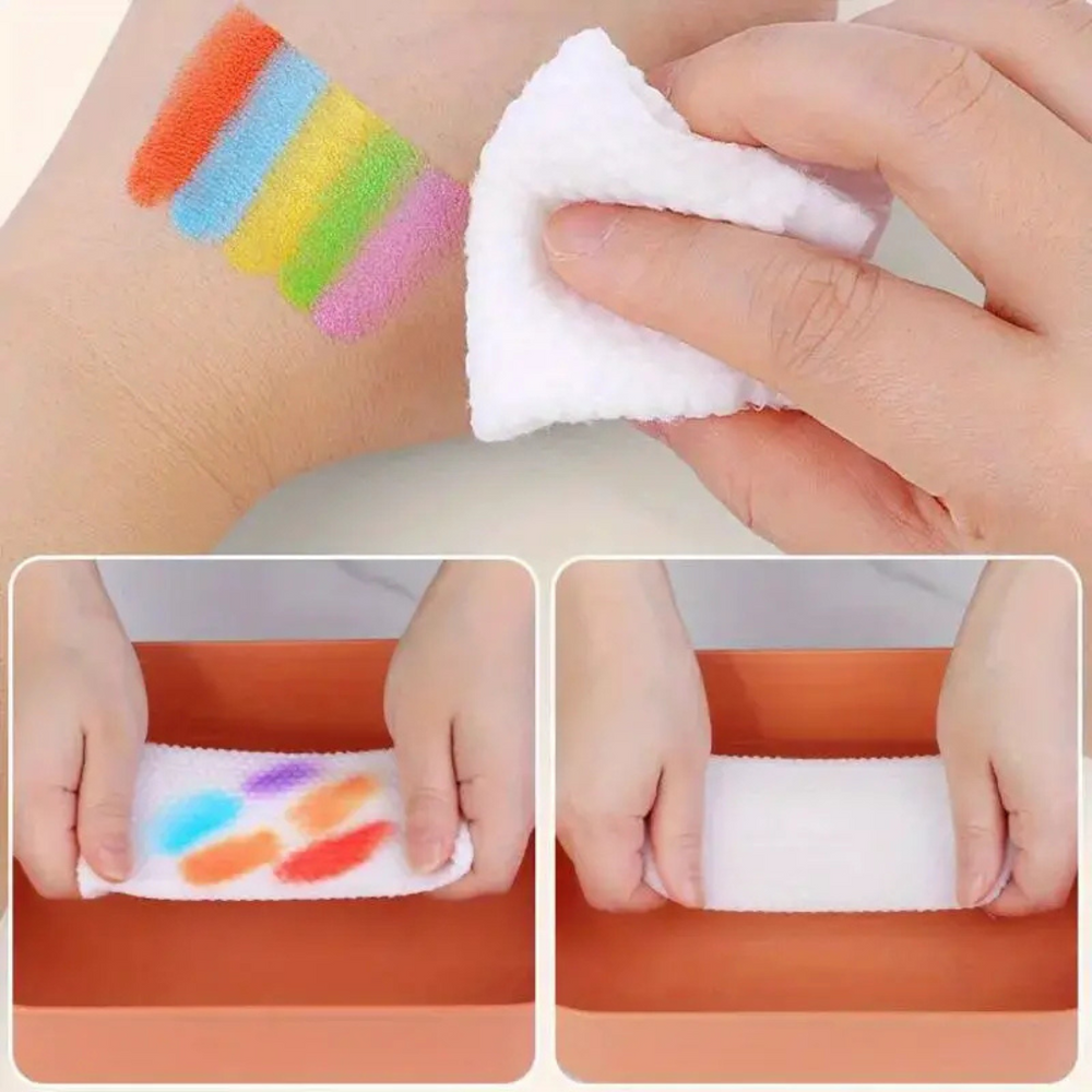 Regenbogen Fingerfarben-Set für Kinder – 12 Farben & 30 Karten | Sicher & Abwaschbar