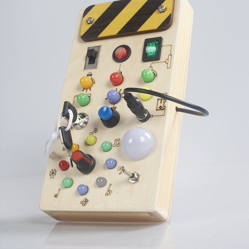 Interaktives Holzspielpanel für Kleinkinder – Pädagogisch & Sicher Entdecken