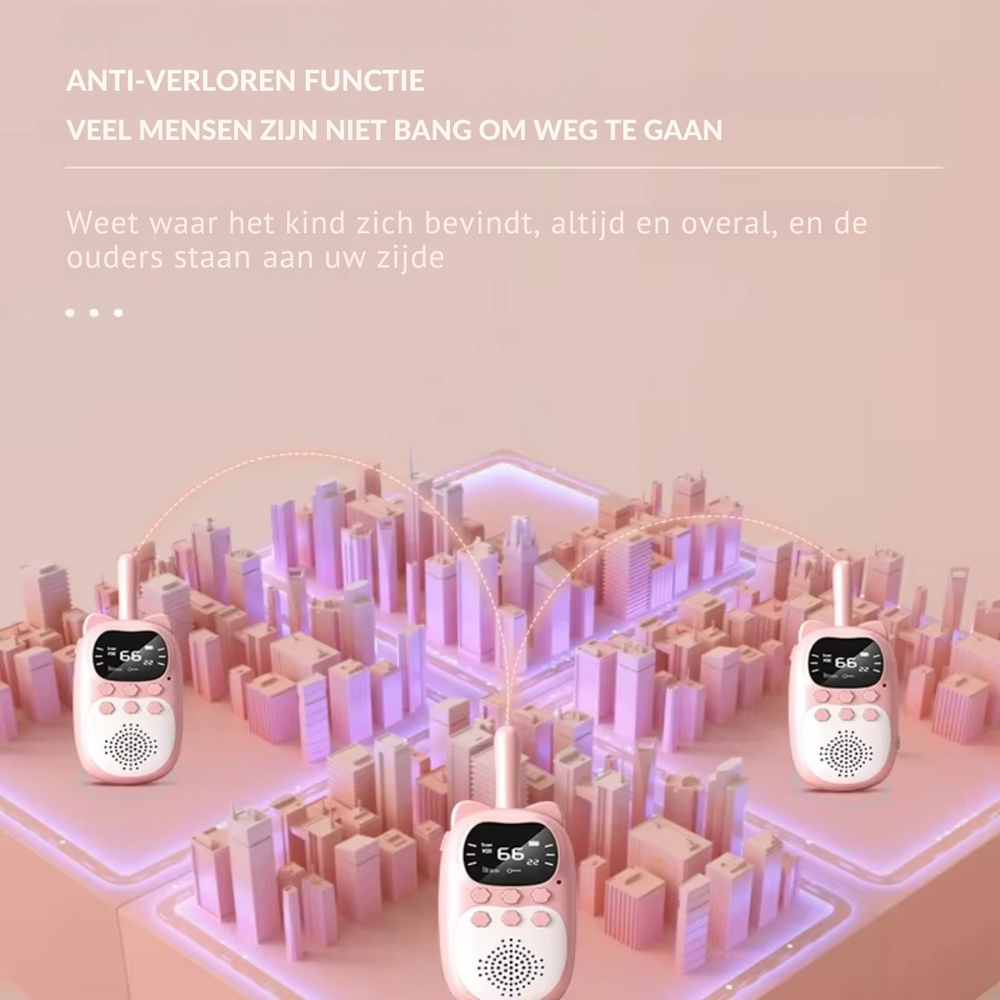 Wiederaufladbare Walkie-Talkies für Kinder – Reichweite 3 km | Spielen & Entdecken Gemeinsam