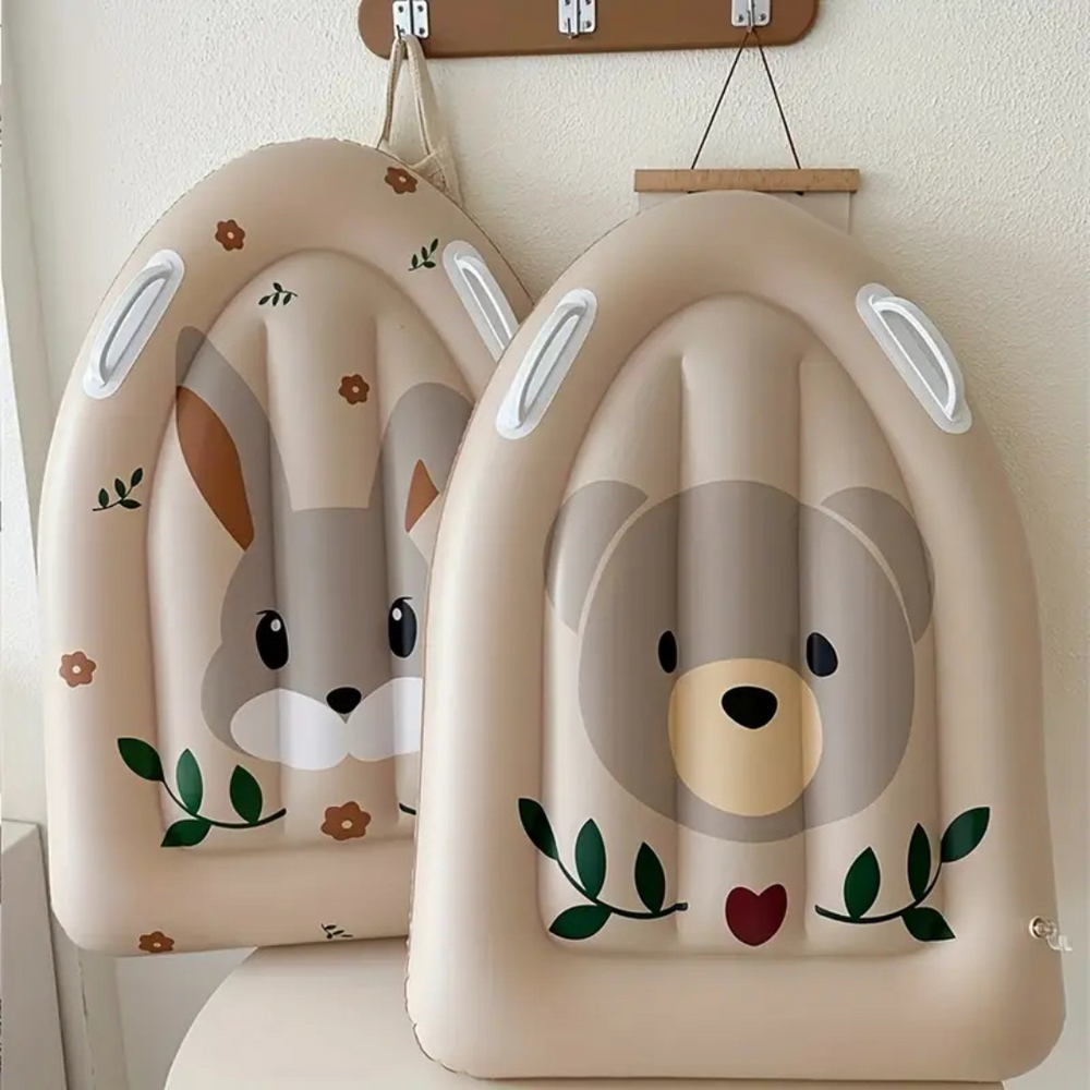 Kinder Surfboard Aufblasbar mit Griffen | Cartoon Schwimmbrett für Strand & Pool – SplashJoy