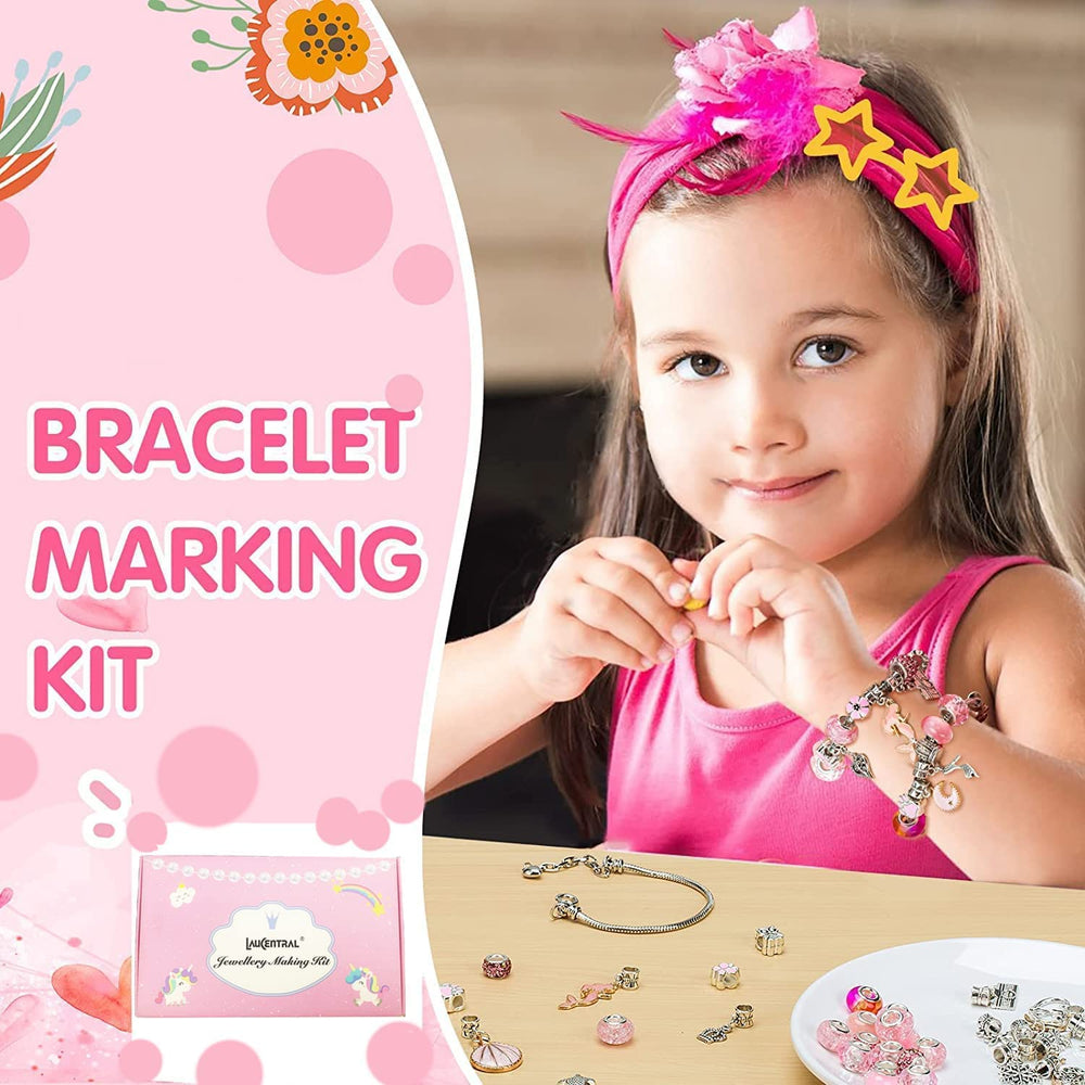 DIY Armbänder Kreations-Set für Kinder – Perlen & Charm-Set
